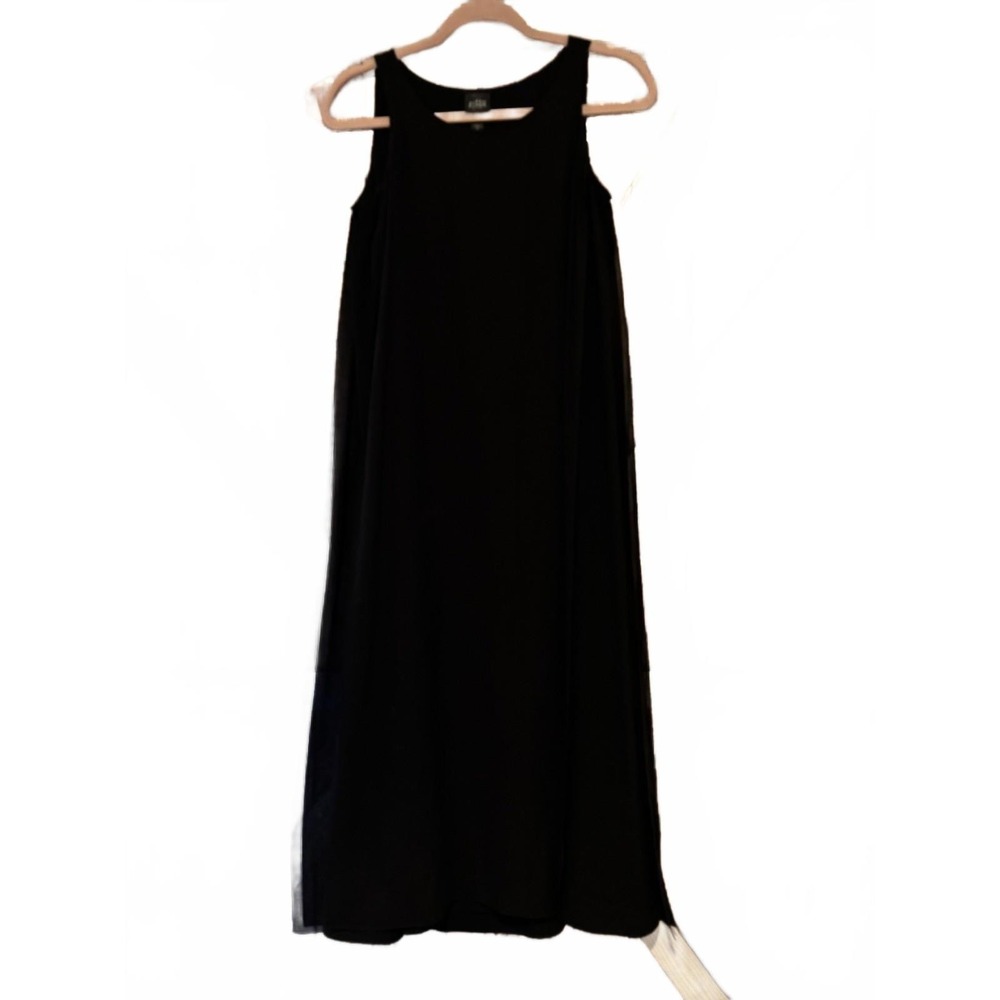 Womens‎ Eileen Fisher sz petite S black dressy dress #292